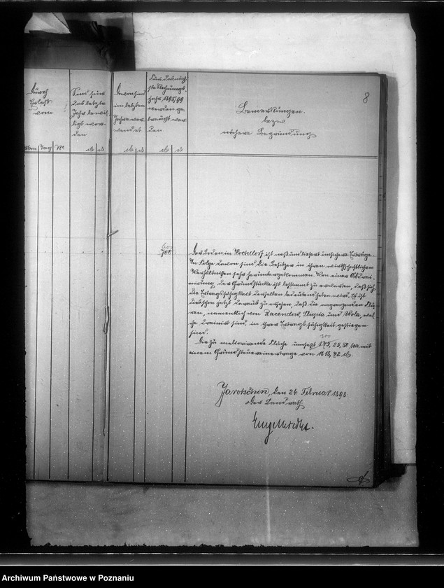 Obraz 12 z jednostki "Bildung der Draenage Genossenschaft Hochdorf Kreises Jarotschin /Wysogotówek/"