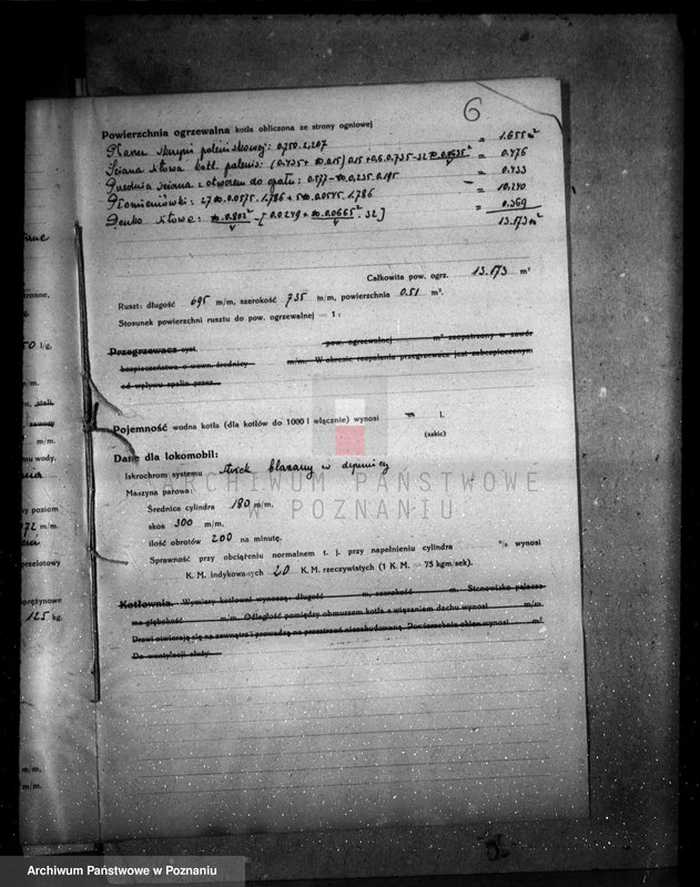 Obraz 9 z jednostki "Fabryka H. Cegielski w Poznaniu T. A. nr porz. kotła 239"