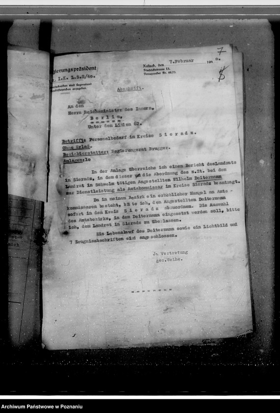 Obraz 12 z jednostki "Anstellung der Amtskommissare"