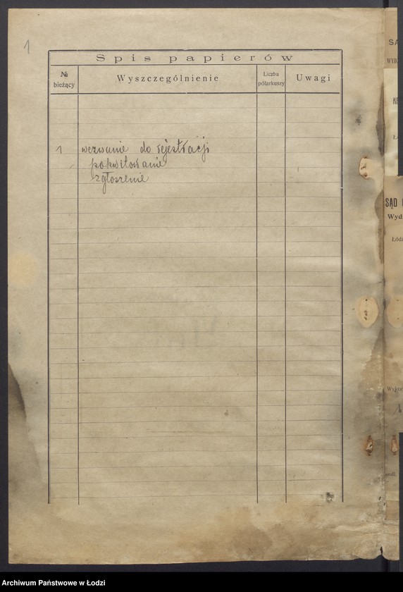 Obraz 3 z jednostki "Herszel Hertz- skład manufaktury"