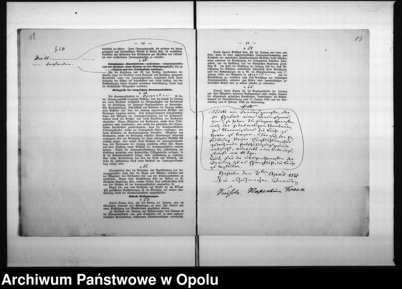 Obraz 14 z jednostki "Acta des Magistrats zu Oppeln betreffend das Statut der alten Schuhmacher Innung"
