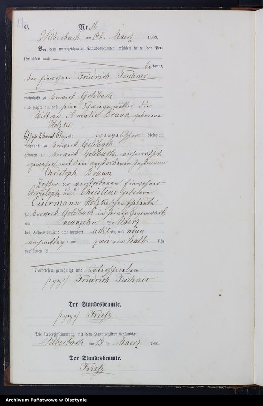 image.from.unit.number "Sterbe-Neben-Register Nr 1 - 61"