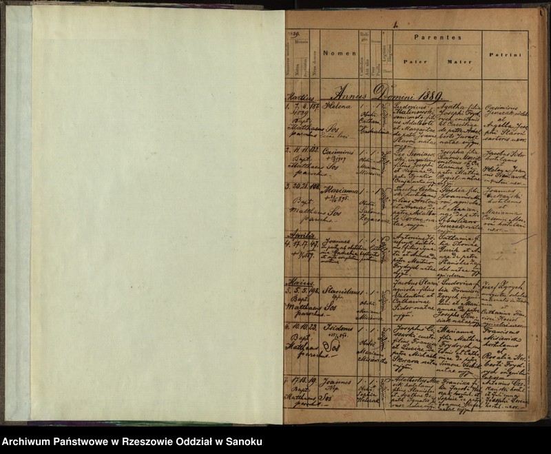 image.from.unit.number "Księga urodzeń dla miejscowości Targowiska"