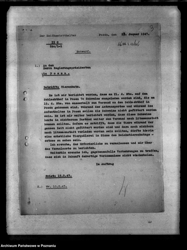 image.from.unit.number "Behandlung von Schlachtvieh. Tierschutz. Wissenschaftliche Versuche an lebenden Tieren"