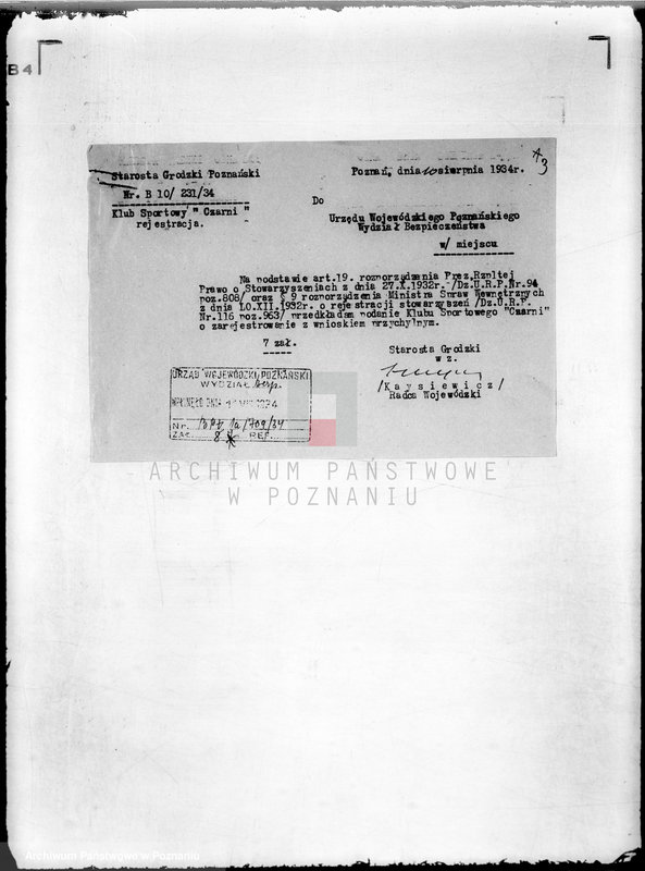 Obraz 7 z jednostki "/Klub Sportowy,,Czarni" w Poznaniu/"