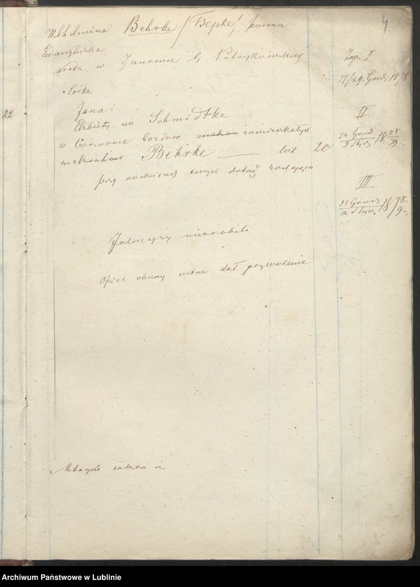 Obraz 7 z jednostki "Raptularz aktów małżeństw"