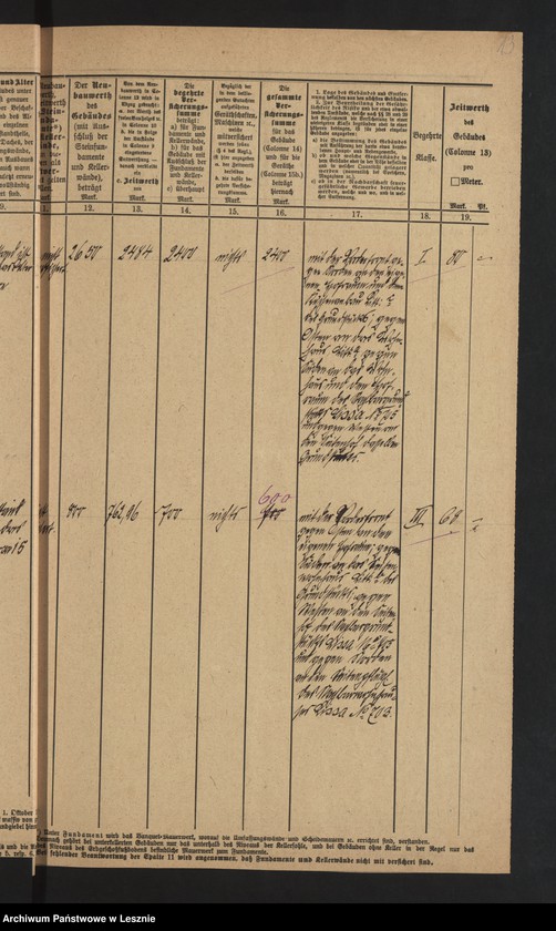 Obraz 16 z jednostki "[Beschreibung von Gebäuden des Grundstücks /ubezpieczenia przeciwpożarowe/]"