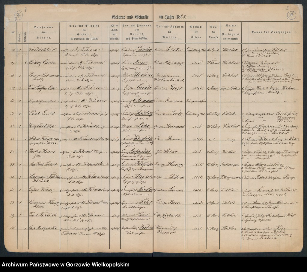 image.from.unit.number "Duplikate der Hauptkirche zu Landsberg an der Warthe (zawiera także księgę zgonów Konkordien, reformirte und Militair Kirchen Gemeinde z 1868 r.)"