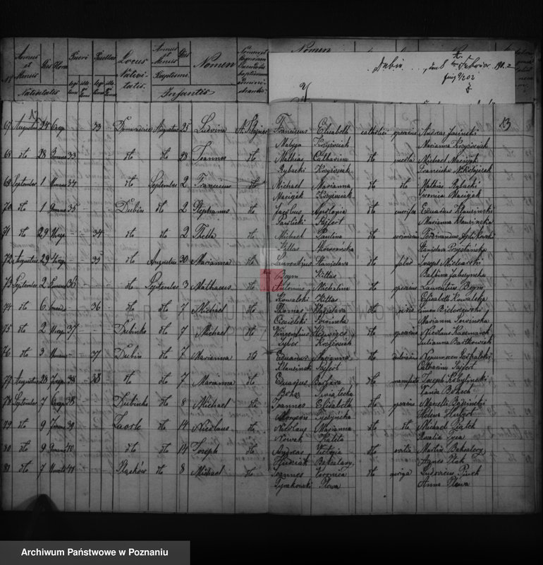 image.from.unit.number "Duplikatus baptisatorum, copulatorum, mortuorum"