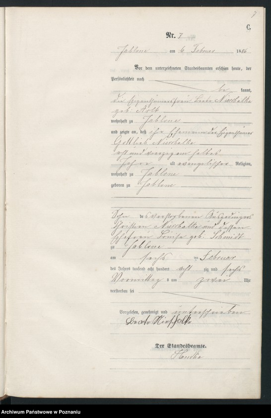 Obraz 10 z jednostki "Księga zgonów"