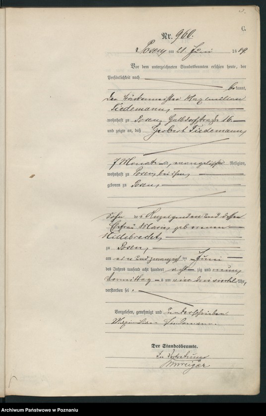 Obraz 6 z jednostki "Księga zgonów t. III"