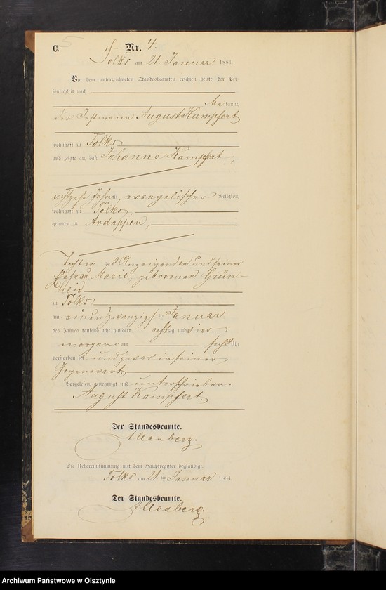 image.from.unit.number "Sterbe-Neben-Register Nr 1 - 22"
