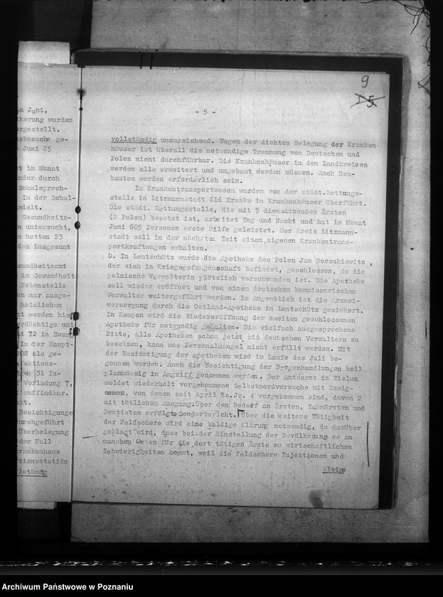 Obraz 13 z jednostki "Sprawozdania ze stanu zdrowotności w Kraju Warty, zwłaszcza w rejencji łódzkiej"