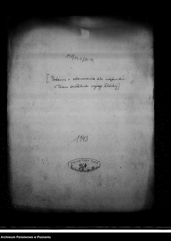 Obraz 4 z jednostki "Podania o odznaczenia dla urzędników z terenu działalności rejencji łódzkiej"