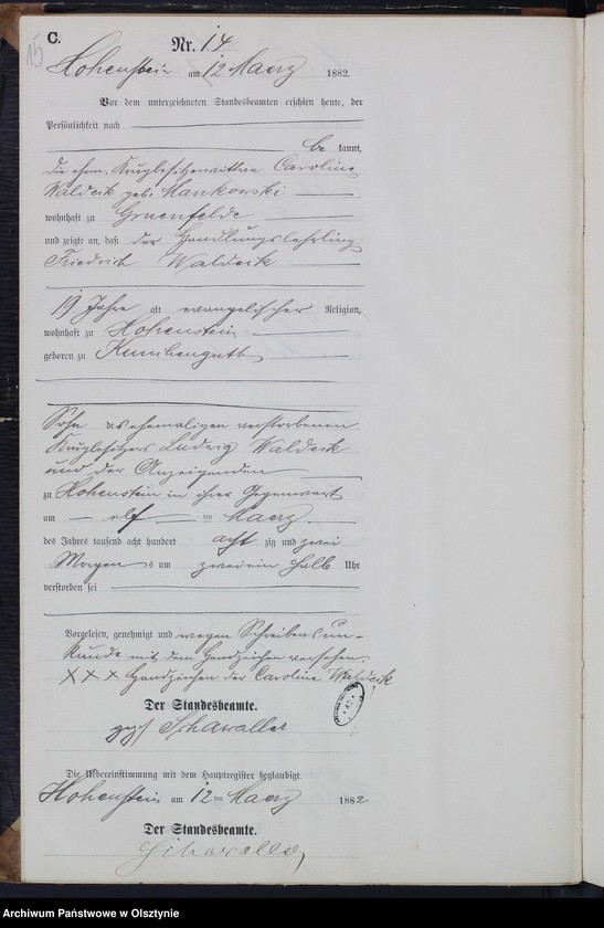 image.from.unit.number "Sterbe-Neben-Register Nr 1 - 77"