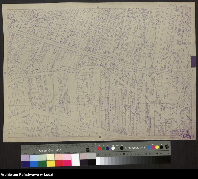 Obraz 1 z jednostki "Plan miasta Łodzi Sekcja NW 32"