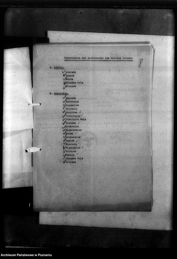 Obraz 12 z jednostki "Kreis Sieradz. Korespondencja w sprawie miejscowych Niemców, którzy zginęli w 1939 roku"