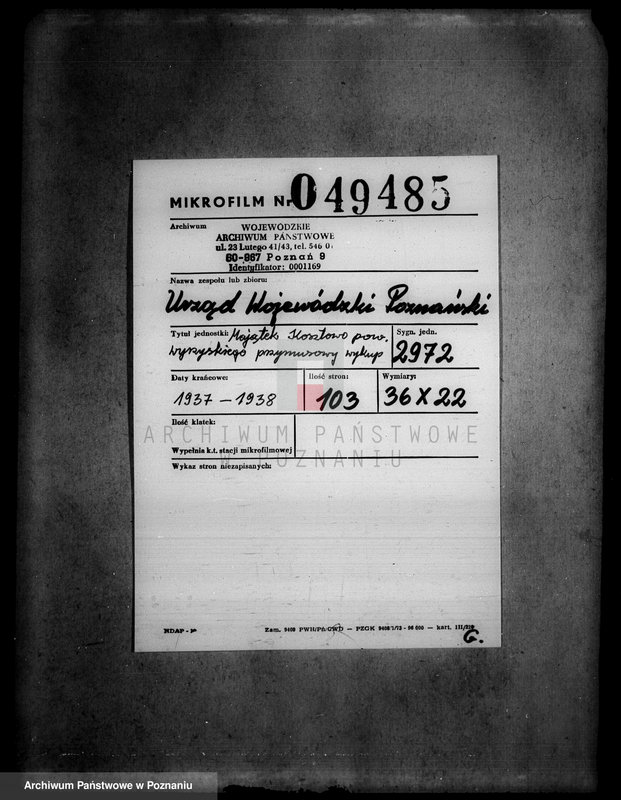 Obraz 2 z jednostki "Majątek Kosztowo powiatu wyrzyskiego przymusowy wykup"