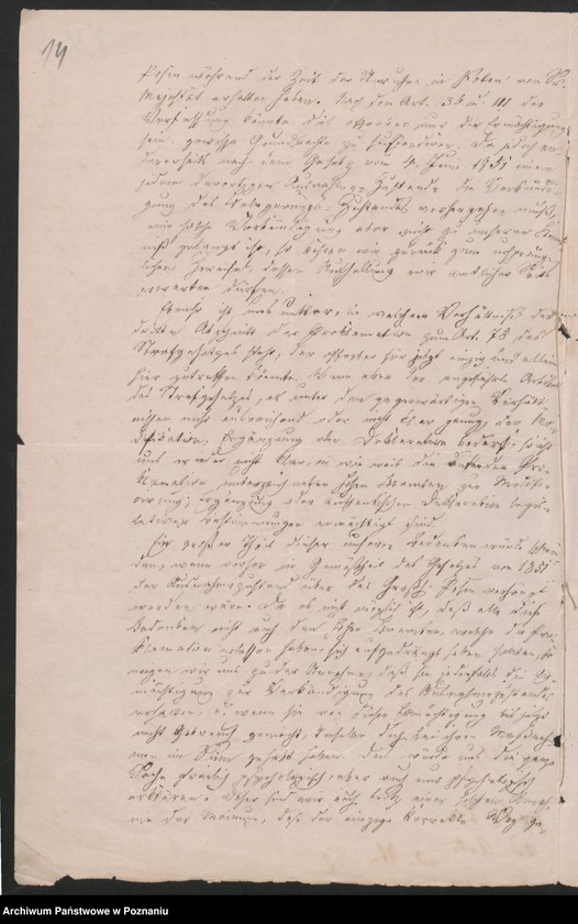 Obraz 19 z jednostki "Der Uebertritt polnischer und diesseitiger Untertanen auf preussisches und jenseitiges Gebiet während der polnischen Insurrektion und die dagegen getroffenen Massnahmen."