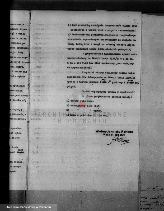 Obraz 11 z jednostki "/Nadzór nad lasami/ majątku Gębice powiatu czarnkowskiego"