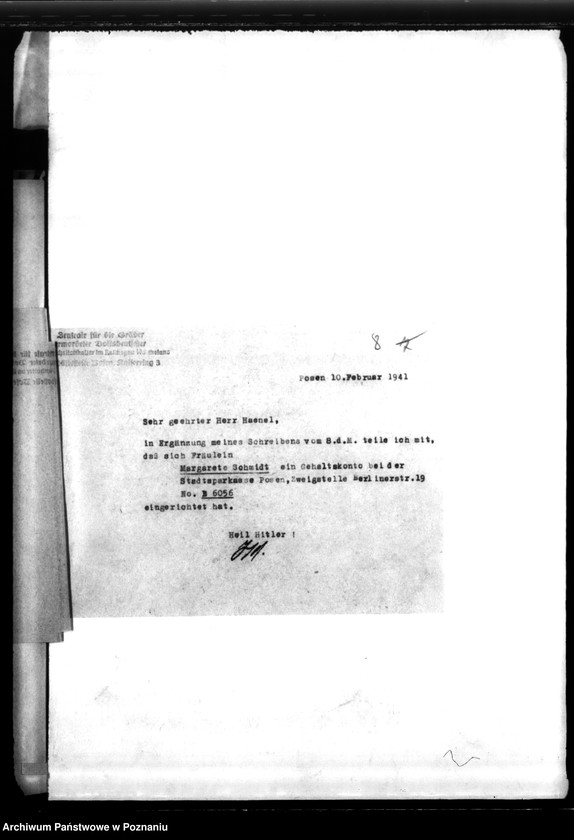 Obraz 12 z jednostki "Schriftwechsel mit der Reichsstalshalterei betr. die Gefolgschaftsmitglieder der Gräberzentrale"