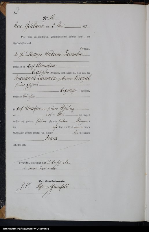 image.from.unit.number "Geburts-Haupt-Register Nr 1 - 42"