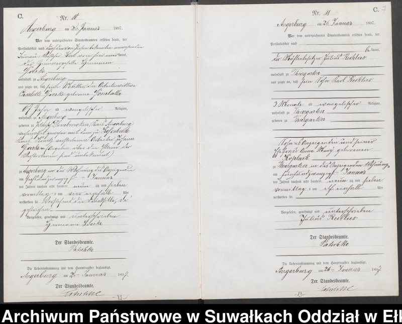image.from.unit.number "Sterbe-Neben-Register des Preussischen Standes-Amtes [Angerburg] Kreis [Angerburg]"