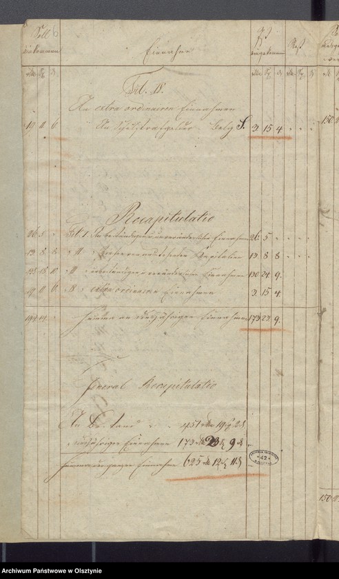 image.from.unit.number "Schul-Kassen Rechnung des Kirchspiels Widminnen"