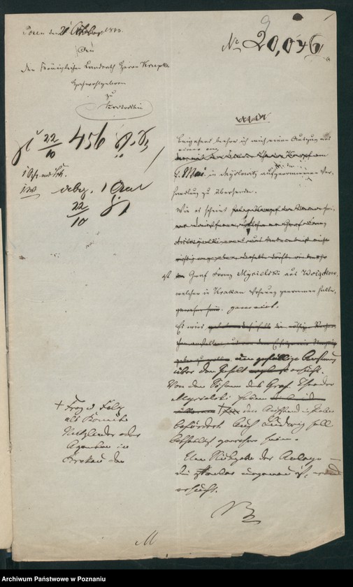 Obraz 13 z jednostki "A. betr. die gräfliche Familie Mycielski"