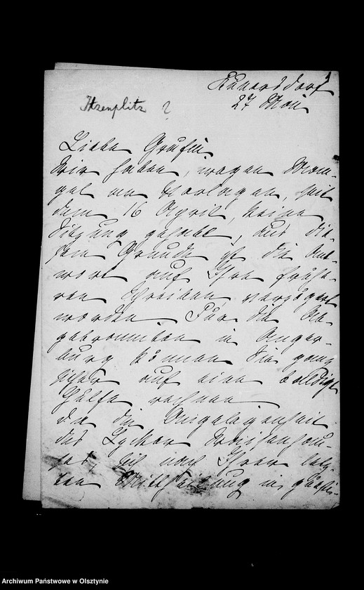 image.from.unit.number "/Gfin Ch. Itzenplitz, Blanka v. Kaltsch, Lina v. Perbandt u. Landrat Staudy an Anna Gfin Lehnd/"