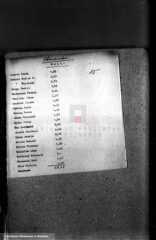 Obraz 19 z jednostki "Wykaz lasów powiatu wolsztyńskiego według stanu z dnia 1 I 1937 r."