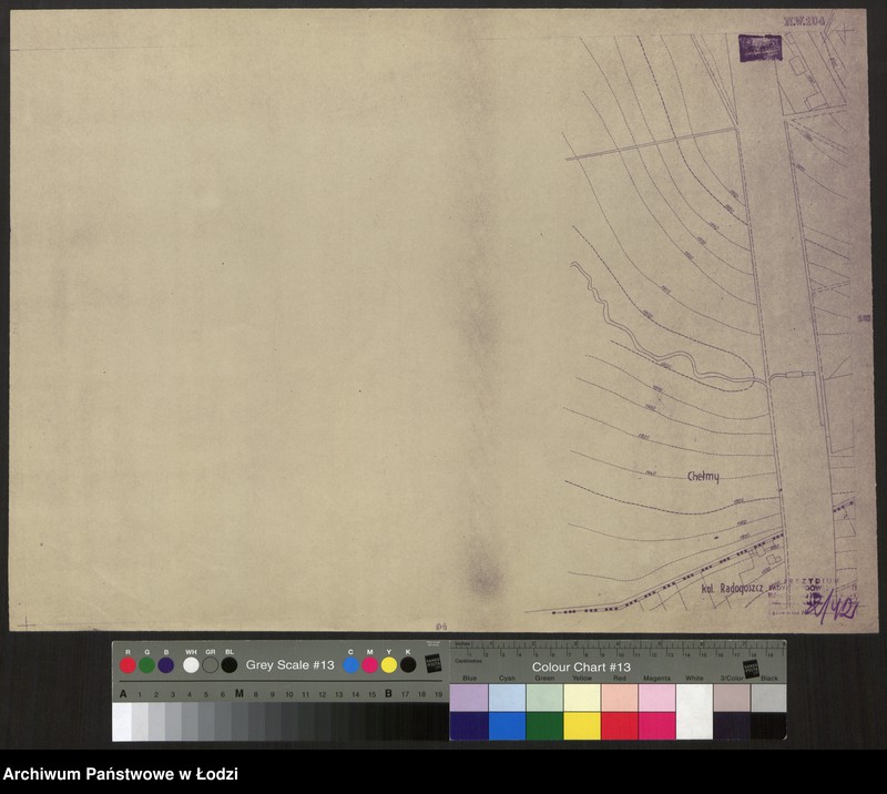 Obraz 1 z jednostki "Plan m. Łodzi 1:2000, odbitka. Sekcja NW104"