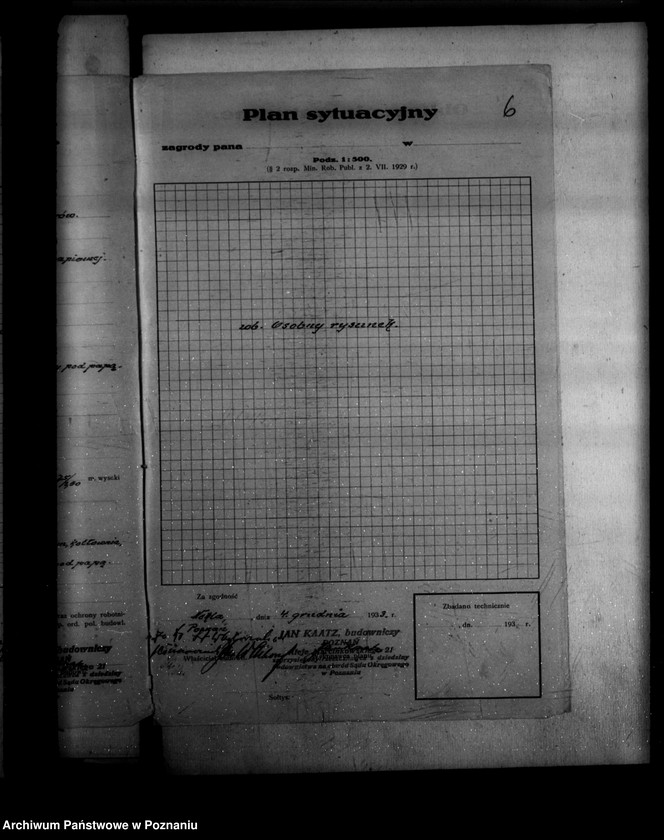 Obraz 10 z jednostki "Zatwierdzenie zakładu przemysłowego /domku dla akumulatorów/ St. Wachowiak w Nekli Młyn"