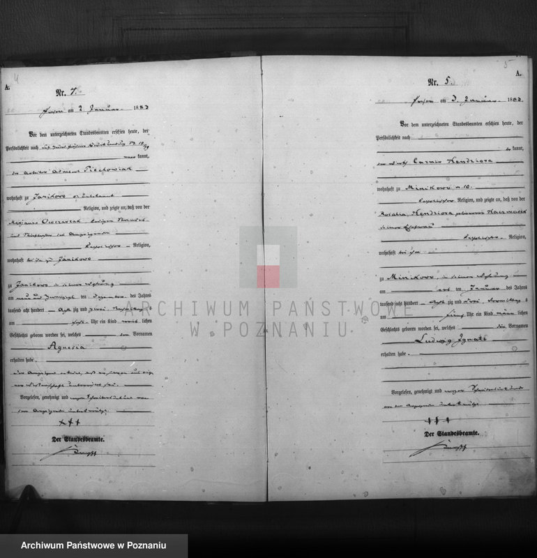 Obraz 4 z jednostki "Księga urodzeń t. I"