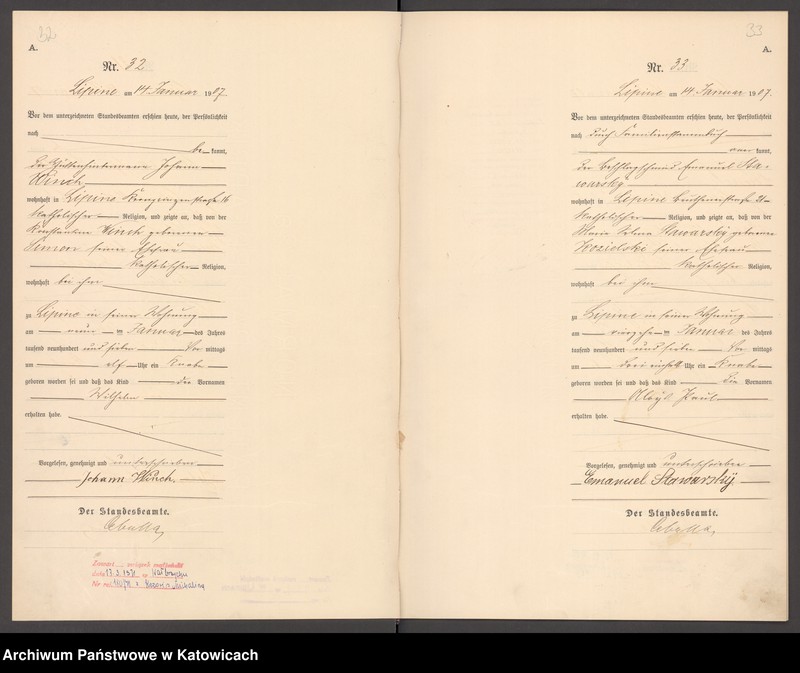 image.from.unit.number "Księga urodzeń T. I nr 1-400"