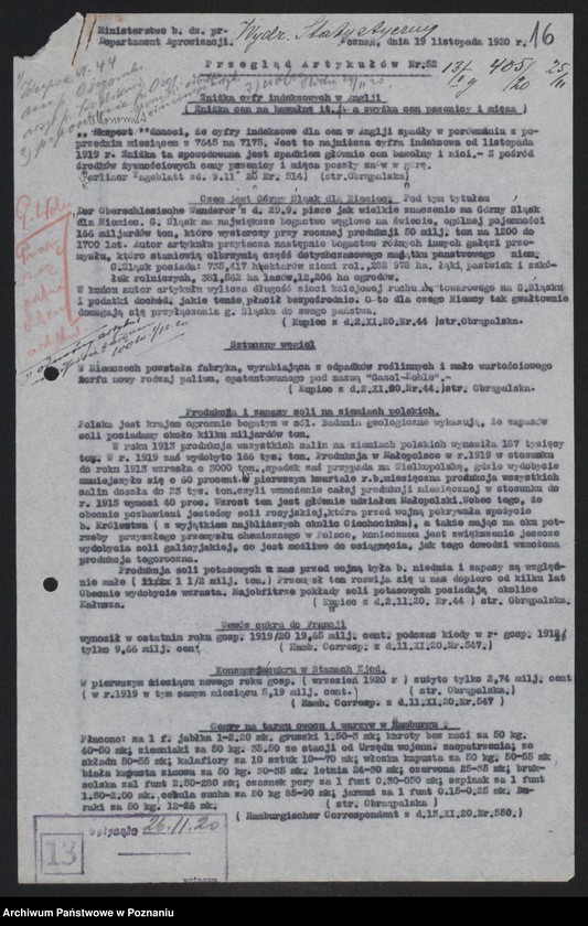 Obraz 18 z jednostki "[Przeglądy artykułów publikowanych w prasie światowej na tematy gospodarcze]"