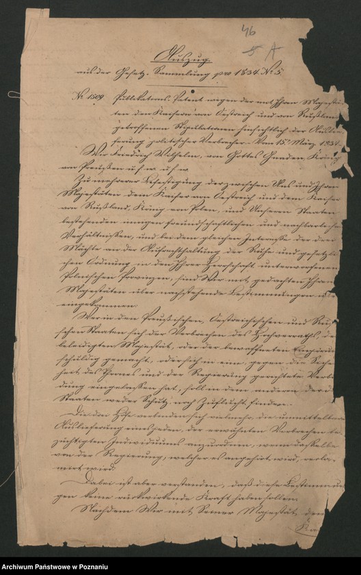 Obraz 12 z jednostki "A. gen. betr. das polnische Flüchtlingswesen in der Provinz Posen. Hierzu Verzeichnis der ausgewiesenen Ausländer"