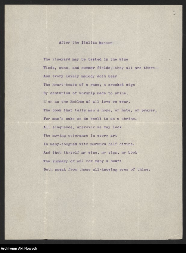 image.from.unit.number "Przekłady utworów literackich Michelangelo, J. Słowackiego, C. Norwida, M. Konopnickiej, R. Kipling