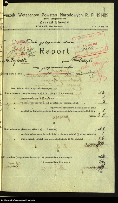 Obraz 18 z jednostki "Pogorzela, powiat Krotoszyn - akta koła."