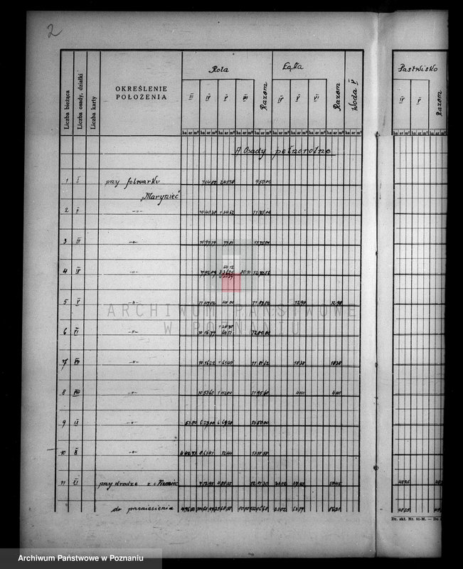 Obraz 6 z jednostki "Tymczasowy rejestr pomiarowy majątku Stare powiatu wyrzyskiego"