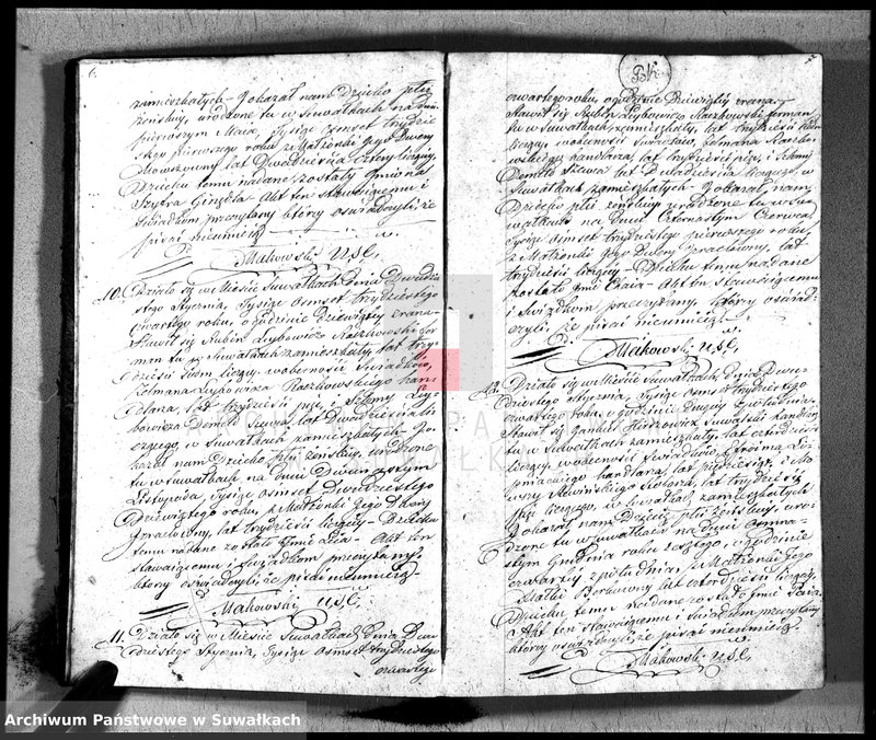 image.from.unit.number "Duplikat Akt Urzędnika Stanu Cwilnego Wyznania Moyżeszowego Okręgu Suwalskiego i Jeleniewskiego Urodzonych, Zaślubionych i Zmarłych z roku 1834"