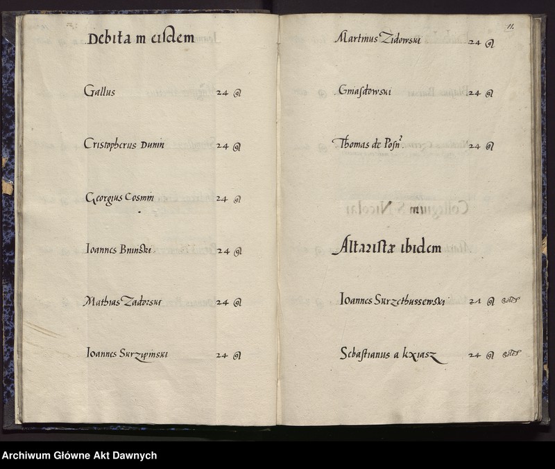 image.from.unit.number "Regestrum contributionis duplae in totum clerum decretae pro ser[enissi]mo Sig. Augusto rege Poloniae A.D. 1561 in synodo provinciali Varsoviensi --"