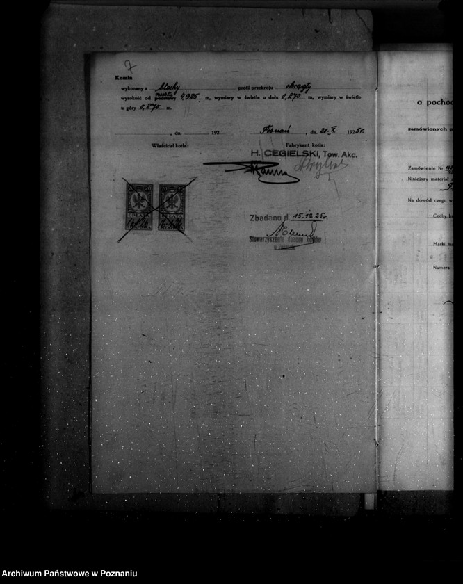 Obraz 11 z jednostki "Majątek Trzebaw powiat poznański W. Pluciński nr woj. kotła 6188"