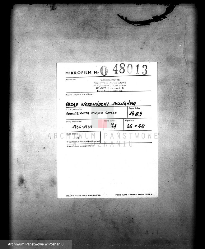 Obraz 2 z jednostki "Administracja miasta Śmigla"