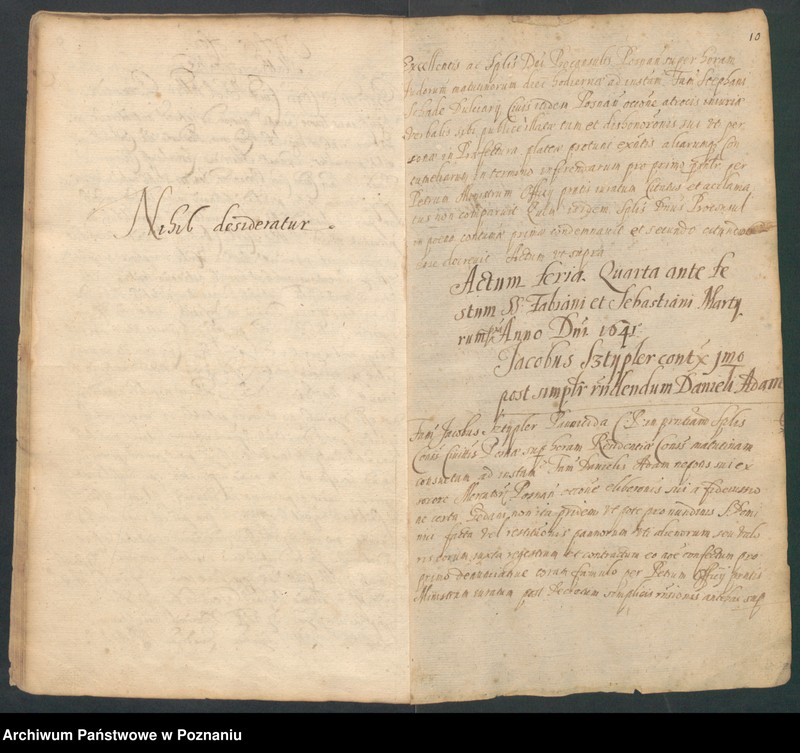Obraz 14 z jednostki "Protocolon anni 1641actorum officii consularis Posnaniensis."