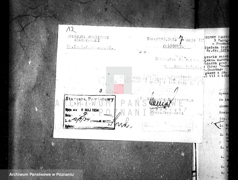 Obraz 16 z jednostki "Zatwierdzenie zakładu przemysłowego /farbiarni/ Stanisława Kluza w Lubaszu pow. Czarnków"