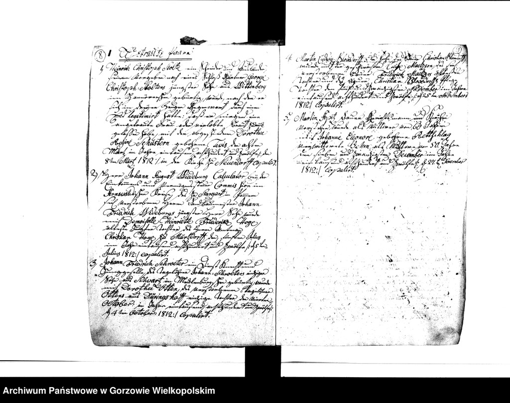 image.from.unit.number "Duplikate der Kirchenbücher von der Parochie Beyersdorf: Beyersdorf (Baczyna), Zanzin (Santocko), Loppow (Łupowo), Neuendorf (Chróścik)"