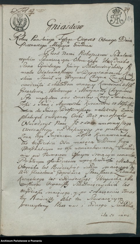 image.from.team "Akta stanu cywilnego Parafii Rzymskokatolickiej Skalmierzyce (pow. ostrowski)"