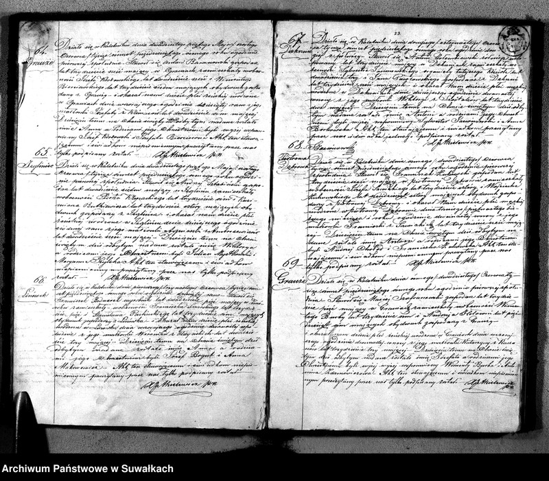 image.from.unit.number "Duplikat Aktów Urodzonych, Zaślubionych i Zmarłych Parafii Rzymsko-Katolickiej Kaletnik z roku 1856."