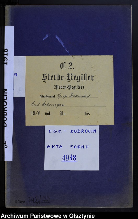 image.from.unit.number "Sterbe-Neben-Register Nr 1 - 25"